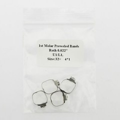 Dental Orthodontic Roth 022 1st Molar Buccal Tube Prewelded Bands 29-43+ Single