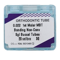 80pcs Tubos de ortodoncia Dental Buccal Tubes 1st Molar Tube MBT 022 3G Bondable