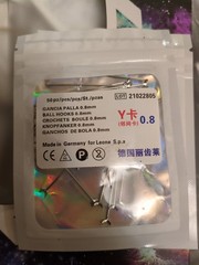 50Pcs 0.8mm Dental Ball Retainer J Clasp Oblique Clasps Bars Y-Type 2 Packs