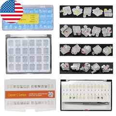 Dental Orthodontic Ceramic Brackets Self Ligating Braces Aesthetic Roth MBT 022