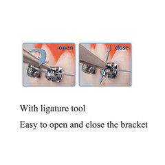 Orthodontic Bracket Self-Ligating Metal Braces Mini MIM Roth/MBT DAMON Q Empower