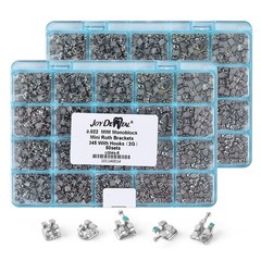 AZDENT Dental Orthodontic MIM Monoblock Brackets Braces Mini Roth 022 Hook 345