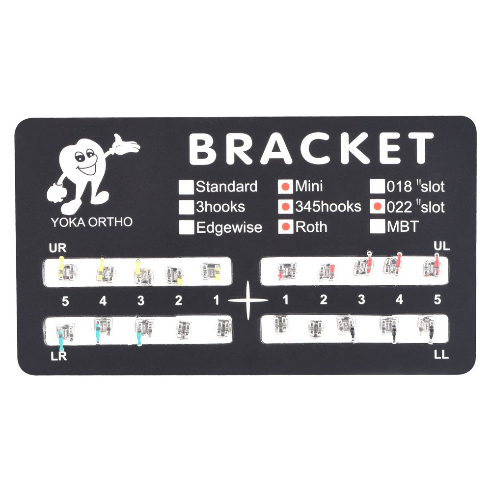 Dental Ortho Bracket Brackets MIM Monoblock Mini Roth 0.022 345Hooks 20Pcs/pack