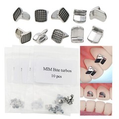 5 Bags Dental Orthodontic Monoblock MIM Bite Turbos Tongue Tamer Hinge Button