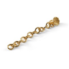 10pcs AZDENT Dental Orthodontic Lingual Button Chain Gold Bondable