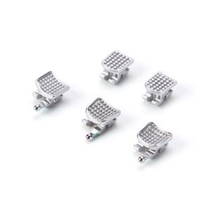 Brackets de Ortodoncia Dental Metálicos MIM Mini Roth/MBT 018/022 Gancho 3/345