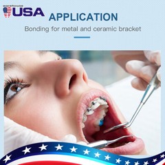AZ Dental Orthodontic Brackets Mini Roth/MBT.022 345 Hook/Bonding Adhesive kit