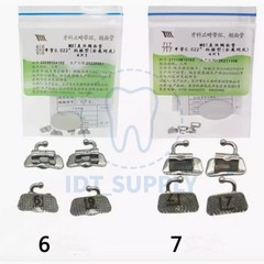 Dental Orthodontic Buccal Tube MBT Straight Wire 6 7 Molar Bondable