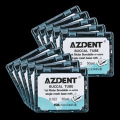 AZDENT Dental Orthodontics Buccal Tubes 1st 2nd Molar Tube Roth MBT 022 018 Type