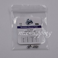 100 Pack Dental Orthodontic 1st Molar Bracket Buccal Tube Bondable 022 4 Pcs/kit