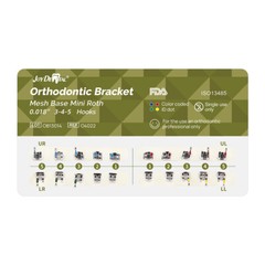 Dental Orthodontic Brackets Mini Roth MBT 0.022/0.018″ 3/345Hook Mesh Base Metal