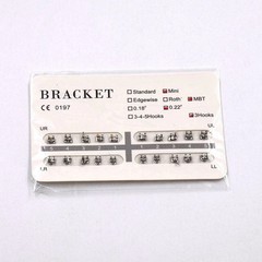 25Models Orthodontic Dental Mini/Standard Metal Bracket Braces Roth/MBT/Edgewise