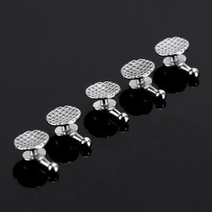 10 Pcs/Bag Dental Orthodontic MIM Bondable Round Base Lingual Buttons with Hook
