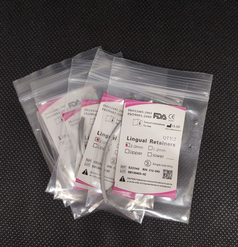 5 Bags Dental Orthodontic Lingual Retainers Mesh Base 2.0mm Universal Lingual