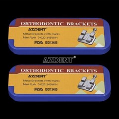 5 Box Dental Orthodontic Metal Bracket Mini Roth.022 with 3-4-5 Hooks Laser Mark