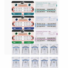 AZDENT Dental Orthodontic Brackets Braces/Super Elastic Niti Ovoid Arch Wires
