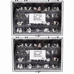 80 Pcs Dental Roth MBT 16#-35 36#-39+ U2L1 U1L1 1st Molar Bands with Buccal Tube