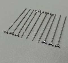 50pcs Dental Ortho Ball Retainer J Clasp Oblique Clasp Bar Y-Type Scheu Style