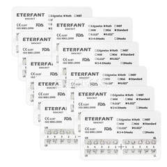 20PCs Dental Orthodontic Bracket Brace Metal Standard Mini Roth MBT 022 345Hooks