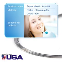 Dental Orthodontic Brackets Braces Metal +Arch Wire Super Elastic Niti 014Lower