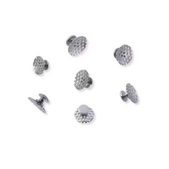 Dental Orthodontic Lingual Buttons Hollow Bondable Round with Holes Round Base
