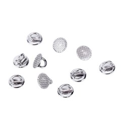 10 Pcs Dental Orthodontics Lingual Button Direct Bondable Eyelet Round Base Ss.