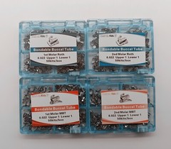 100Sets Dental Ortho Bondable Buccal Tubes 1st 2nd Molar Roth/MBT 022 Mesh Base