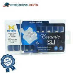 Dental Morelli Pure Alumina Ceramic SLI Roth Prescription Brackets Kit 20pcs