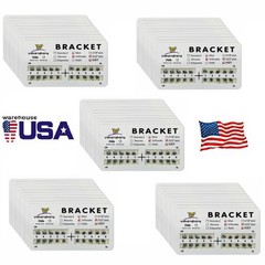50 packs Dental Orthodontic Metal Braces Brackets Mini MBT 022 Hooks 345 #1 USA