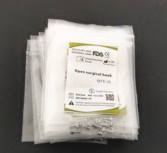 10-100Pcs Crimpable Hook Dental Orthodontics Sliding Open Surgical Long Type