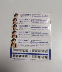 5 Sets Dental Metal Bracket MIM Monoblock Mini Roth 018 345 hooks Mesh Base
