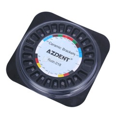 AZDENT Dental Orthodontic Ceramic Brackets Braces Roth/MBT 018/022 Hooks 345