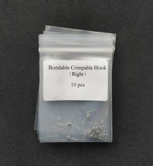 10Pcs Dental Orthodontic Bondable Crimpable Hooks Surgical Long Hook Right/Left