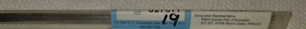 Orthodontic Stainless Steel Straight Lengths .036 14″ SS Wire 19 pk