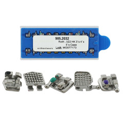 10 sets Dental Orthodontic Brackets Metal Braces MIM Mini Roth 022 345 Hooks 5-5