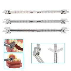 3Pcs Dental Ortho Placement Positioner Bracket Gauge Locator S/M/L Movable Head