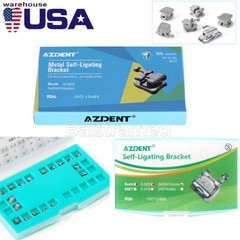 USA Dental Orthodontic Self-Ligating Brackets Braces Mini Roth MBT 022 Hooks 345