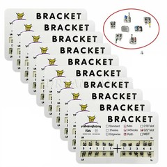 10x Dental Orthodontic Braces Bracket Mini Roth 0.22″Slot 345 Hooks roth #2 u