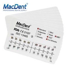 MacDent Dental Orthodontic Metal Brackets Braces Standard MBT 022 Hooks 345/3