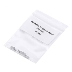 50 Pcs Dental Orthodontic Lingual Button Bondable Round Mesh Base Bonding