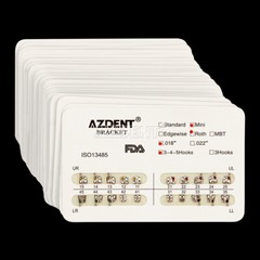 AZDENT Orthodontic Dental Bracket Braces Mini Roth 018 3-4-5 Hooks