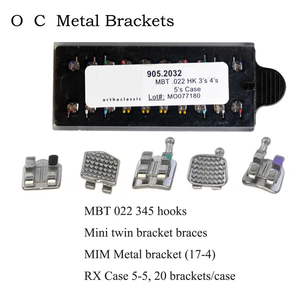 Orthodontic Bracket Self-Ligating Metal Braces Mini MIM Roth/MBT DAMON Q Empower