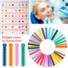 1040pcs Dental Ortho Elastic Ligature Ties Bands for Brackets Braces Rubber Band