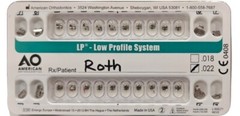 AO American Orthodontics LP 022 Roth- Full Sets 7-7 (Pack of 5)