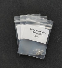 10pcs Dental Orthodontic Lingual Buttons Direct Bond Eyelets Rectanglar Base