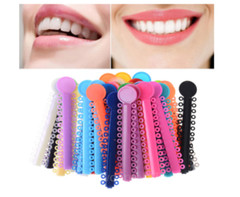 10 Packs Dental Ligature Ties Orthodontic Elastic Rubber Bands Mix Color