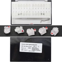 Orthodontic Clear Self-ligating Brackets Ceramic Braces Damon C MBT 0.022 345HK