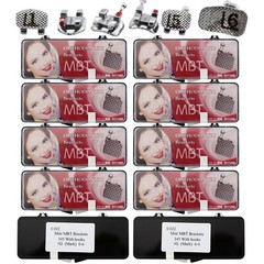 10X Dental Orthodontic Metal Brackets Mini MBT 022 345 1st Molar Buccal Tube 6-6