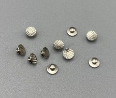10pcs/bag Dental Orthodontic Composite Lingual Buttons Bondable Ceramics/Metal