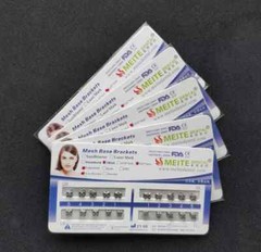 5 Sets Dental Orthodontics Metal Brackets Mini Edgewise 022 345 hooks Mesh Base